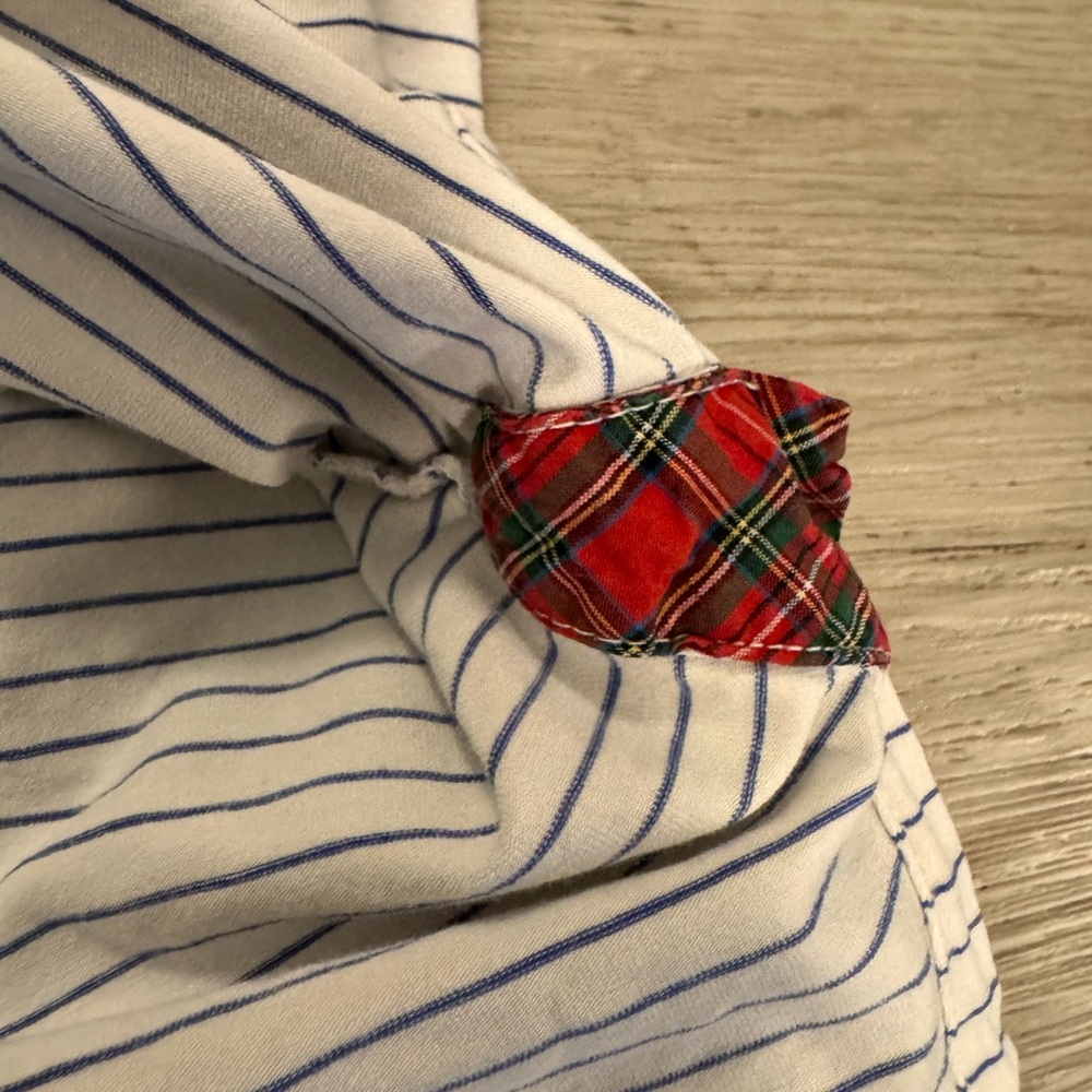 Polo Golf Ralph Lauren Polo Shirt Mens Large White Striped Stretch Lisle Stretch - Picture 5 of 7